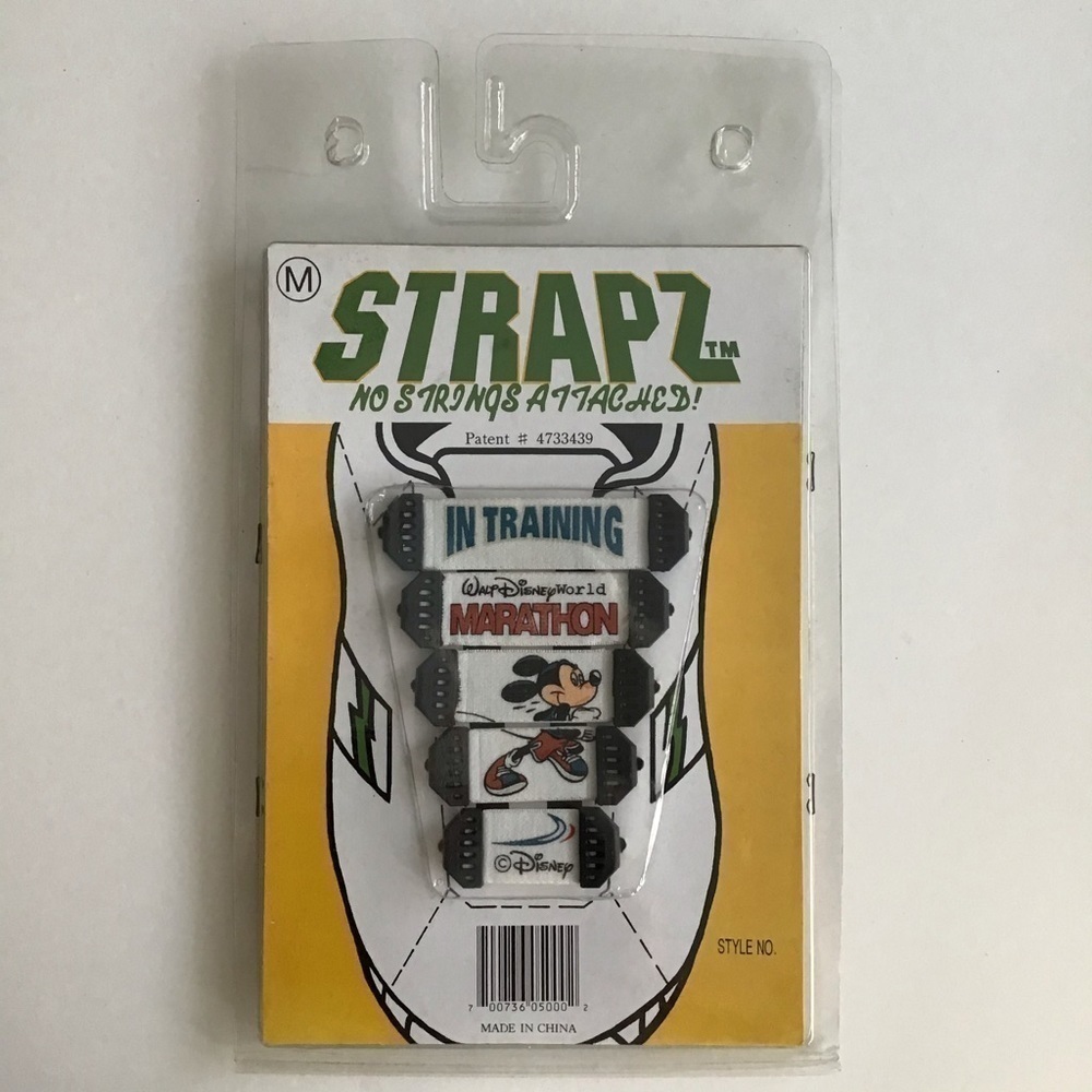 LAST 1! Disney Marathon Shoelaces Strapz No String SET OF 10 ADULT Medium NEW - Picture 3 of 12